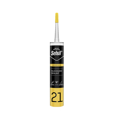 SELSİL SİLİKONİZE MASTİK - 500 GR SİYAH